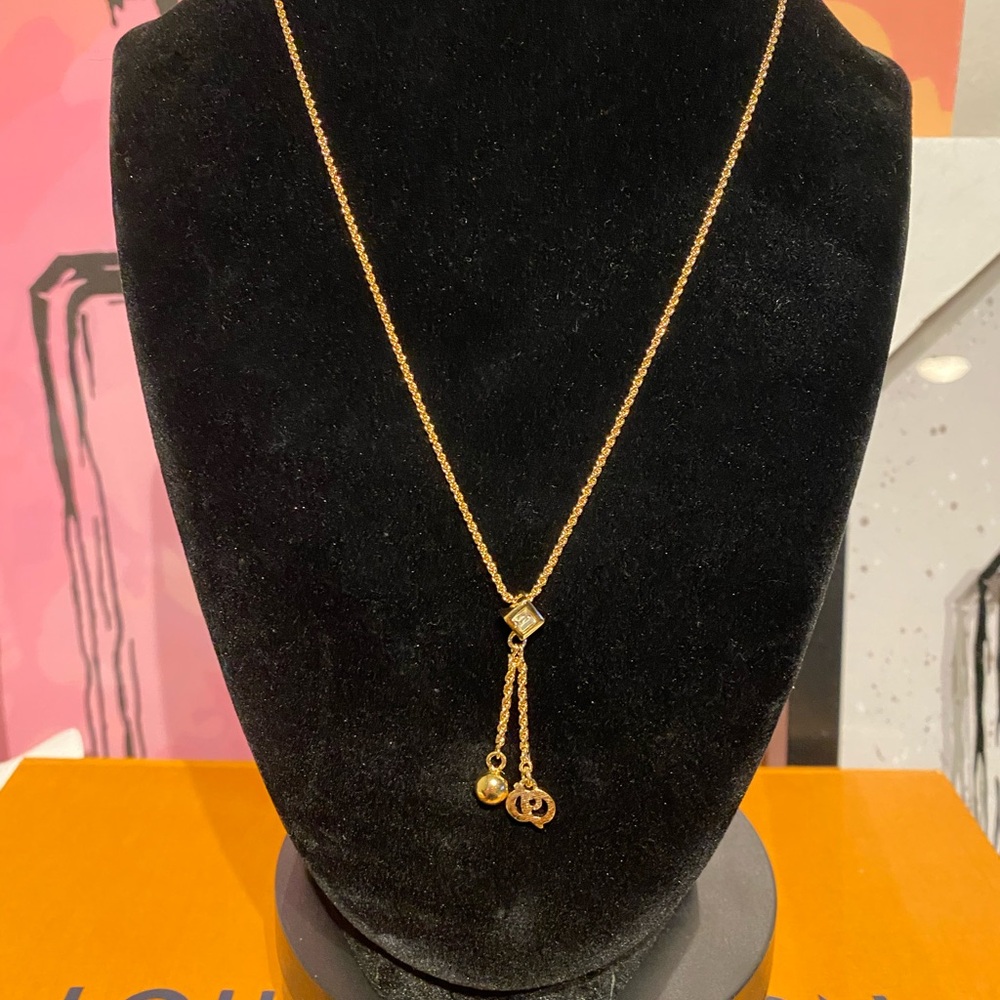 VTG Christian Dior Lariat Necklace